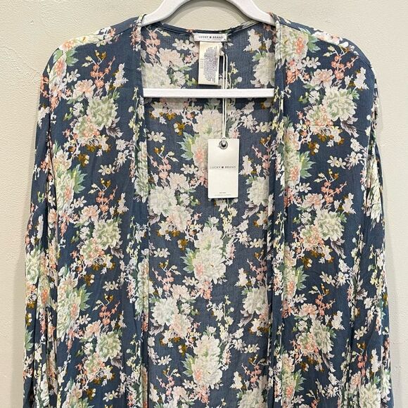 NWT Lucky Brand Floral Kimono - One Size - Picture 3 of 10